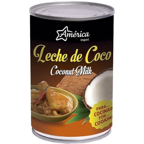 Leche de coco AMÉRICA, lata 400 ml - 0.4 l - Imagen del producto en Findit
