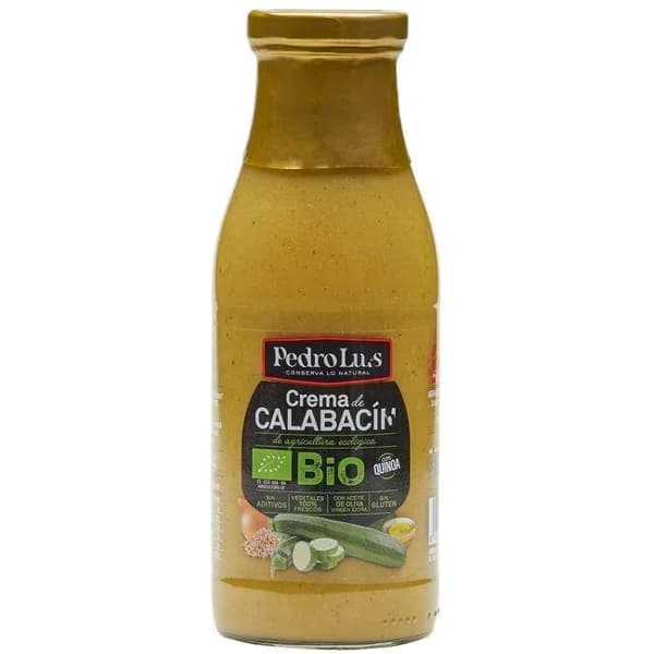 Crema de calabacín ecológico PEDRO LUIS, botella 485 g - 0.49 kg - Imagen del producto en Findit