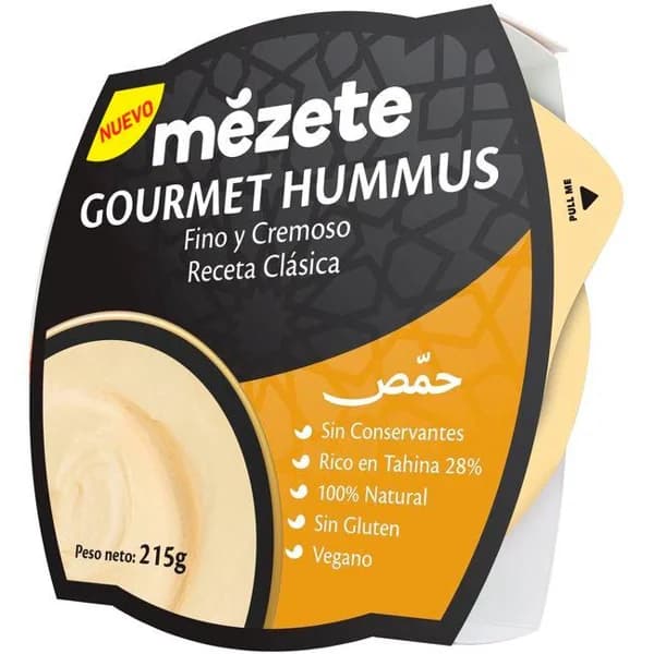 Gourmet hummus MEZETE, tarrina 215 g - 0.22 kg - Imagen del producto en Findit