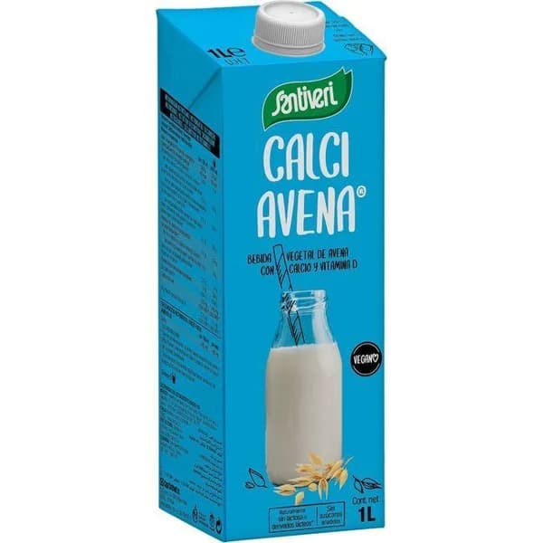 Bebida de avena calciavena SANTIVERI, brik 1 litro - 1 l - Imagen del producto en Findit