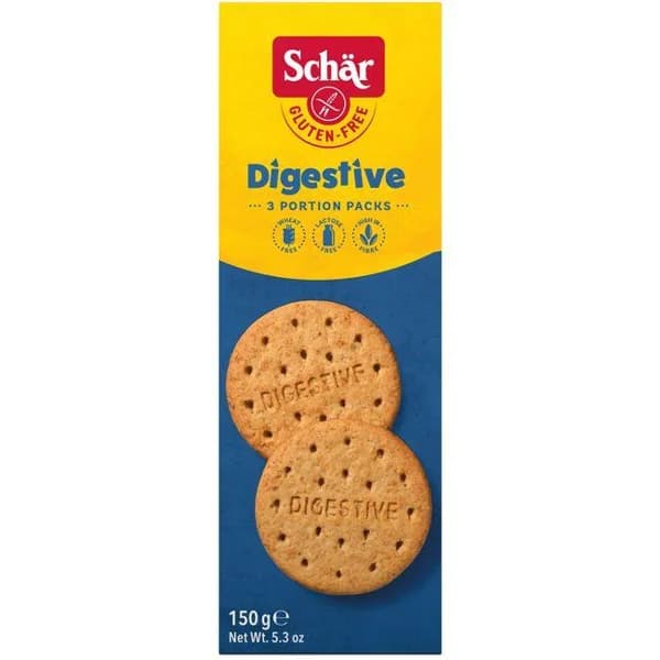 Galleta Digestive sin gluten SCHAR, caja 150 g - 0.15 kg - Imagen del producto en Findit