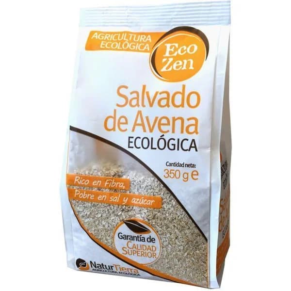 Salvado de avena ecológico ECOZEN, bolsa 350 g - 0.35 kg - Imagen del producto en Findit