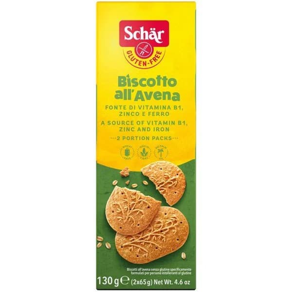 Biscotto all'avena sin gluten SCHAR, caja 130 g - 0.13 kg - Imagen del producto en Findit