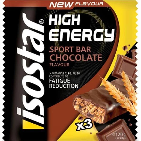 Barra High Energy chocolate ISOSTAR, sobre 120 g - 0.12 kg - Imagen del producto en Findit