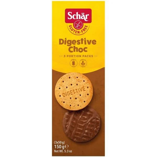 Galleta Digestive de chocolate sin gluten SCHAR, caja 150 g - 0.15 kg - Imagen del producto en Findit