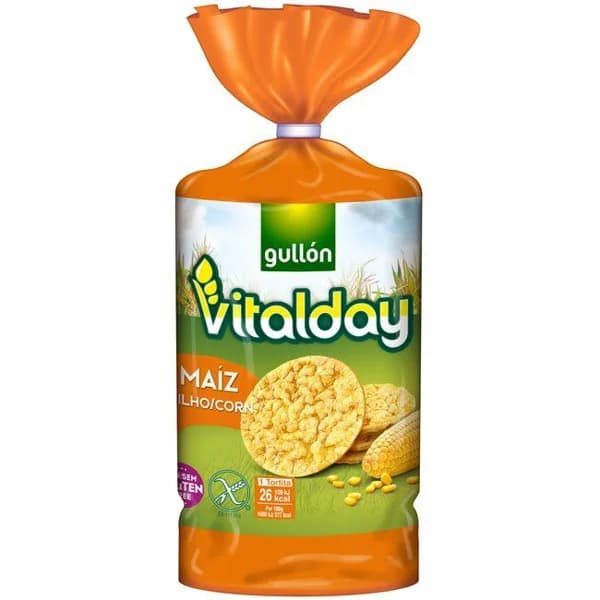 Tortitas de maíz GULLÓN, paquete 130 g - 0.13 kg - Imagen del producto en Findit
