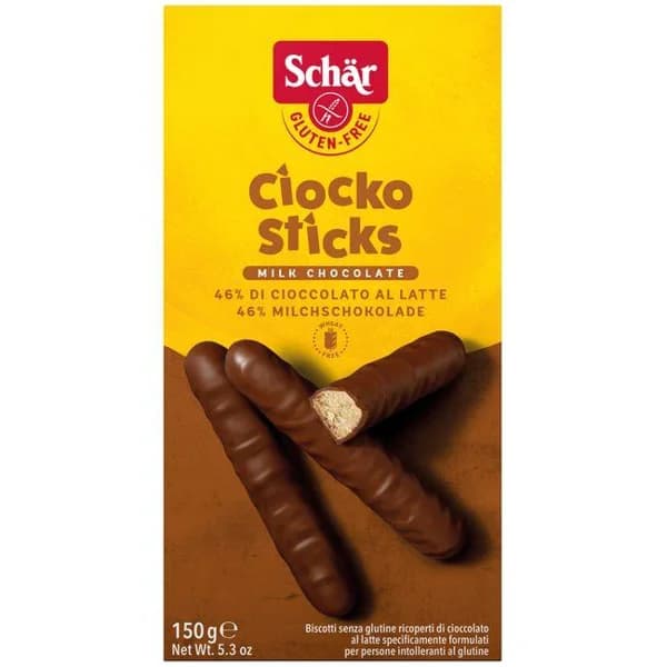 Ciocko Sticks sin gluten SCHAR, paquete 150 g - 0.15 kg - Imagen del producto en Findit