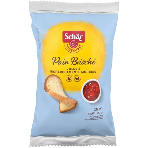 Pain Brioche sin gluten SCHAR, paquete 370 g - 0.37 kg - Imagen del producto en Findit