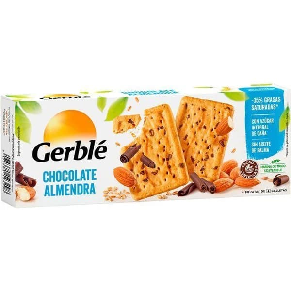 Galleta de chocolate-almendra GERBLÉ, caja 200 g - 0.2 kg - Imagen del producto en Findit