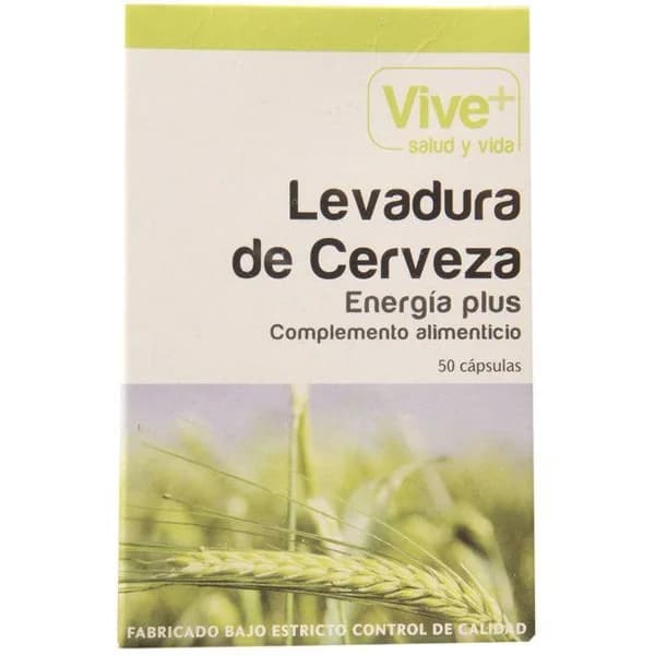 Levadura de cerveza VIVE+, caja 50 cápsulas - 50 ud - Imagen del producto en Findit