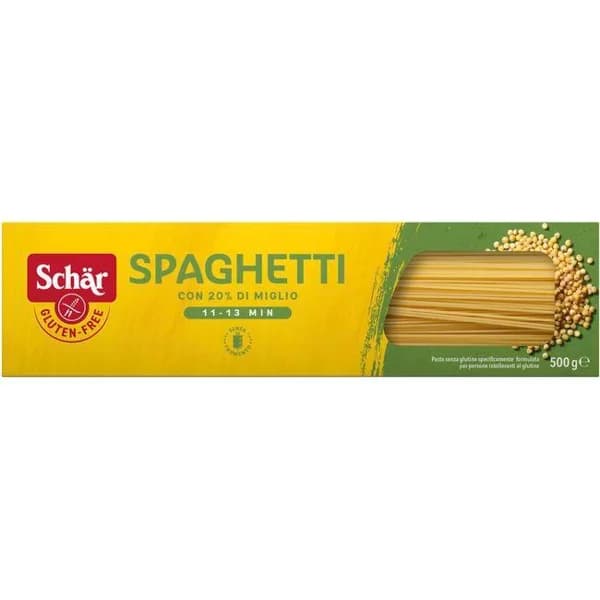 Pasta spaghetti sin gluten SCHAR, caja 500 g - 0.5 kg - Imagen del producto en Findit