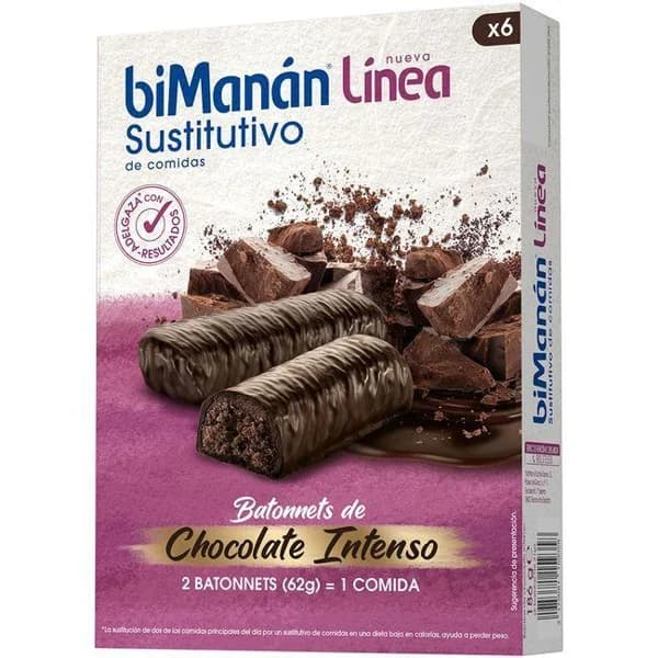 Batonnets de choco intenso BIMANANLINEA, caja 186 g - 0.19 kg - Imagen del producto en Findit