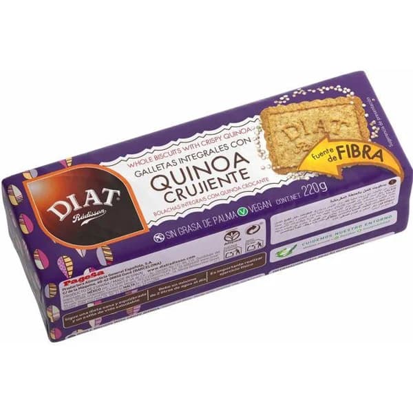 Galletas integrales quinoa crujiente D. RADISSON, paquete 220 g - 0.22 kg - Imagen del producto en Findit