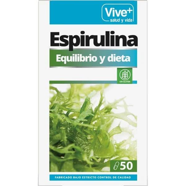 Espirulina VIVE+, caja 50 cápsulas - 1 ud - Imagen del producto en Findit