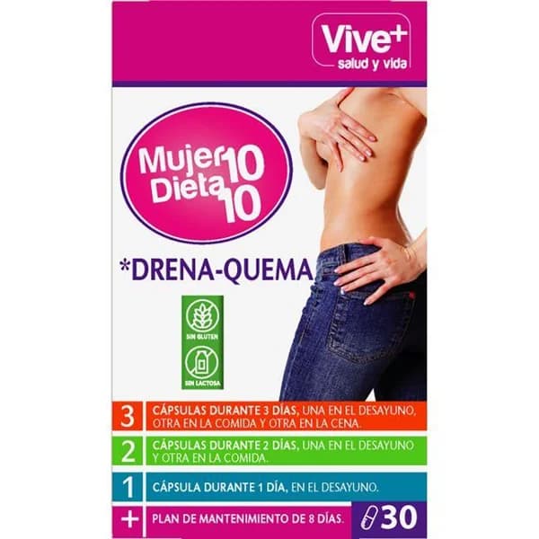 Mujer 10 dieta 10 VIVE+, caja 30 uds - 30 ud - Imagen del producto en Findit