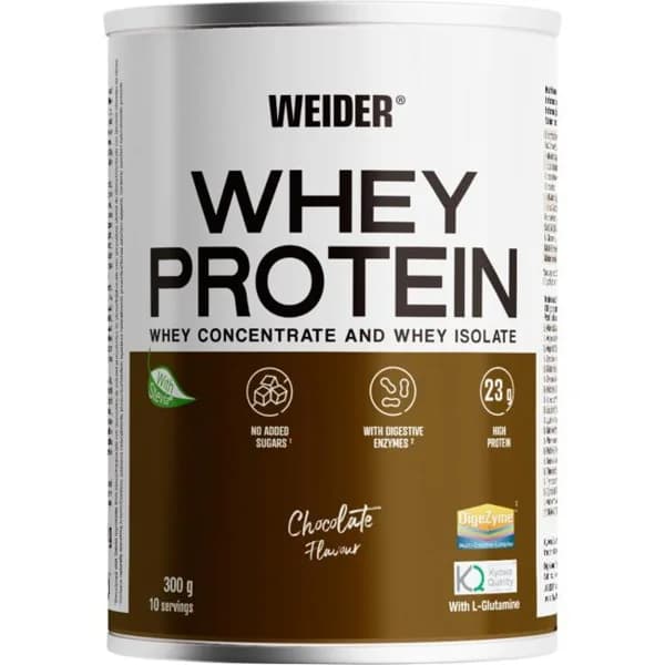 Complemento whey protein chocolate WEIDER, lata 300 g - 0.3 kg - Imagen del producto en Findit