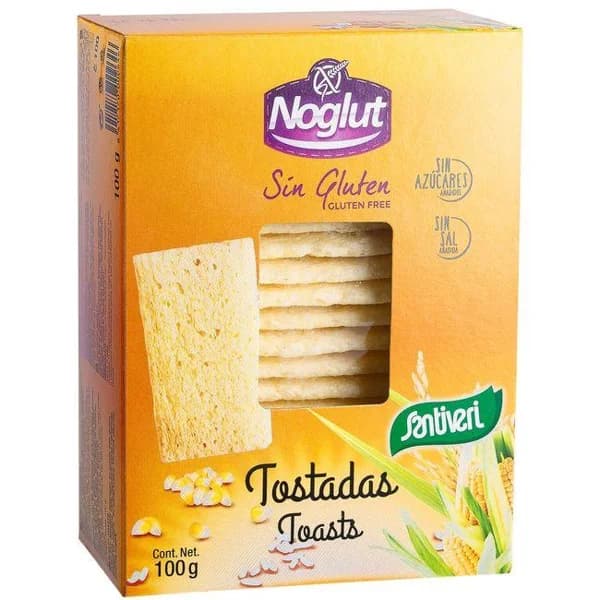 Tostadas sin gluten NOGLUT, caja 100 g - 0.1 kg - Imagen del producto en Findit