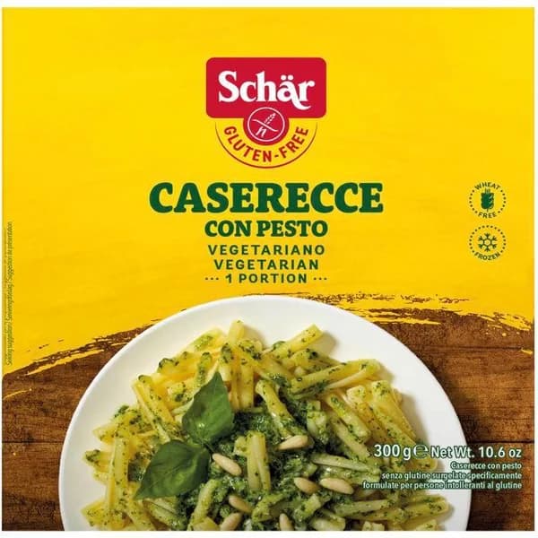 Caserecce al pesto sin gluten SCHAR, bandeja 300 g - 0.3 kg - Imagen del producto en Findit