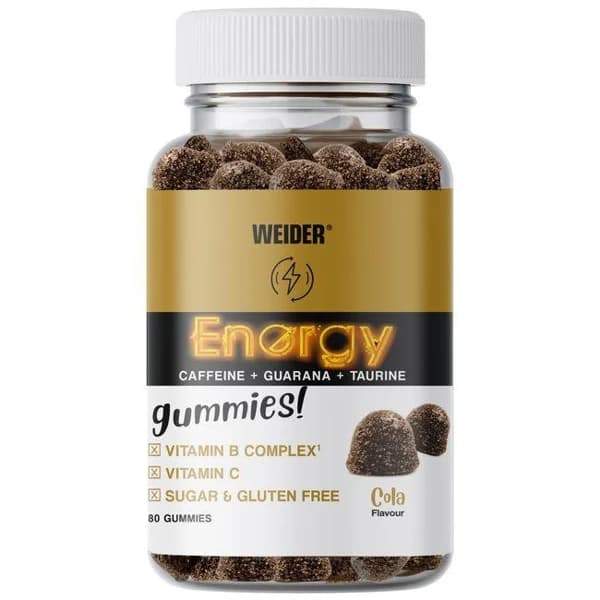 Energy gummy 80 gummies WEIDER, bote 160 g - 1 ud - Imagen del producto en Findit