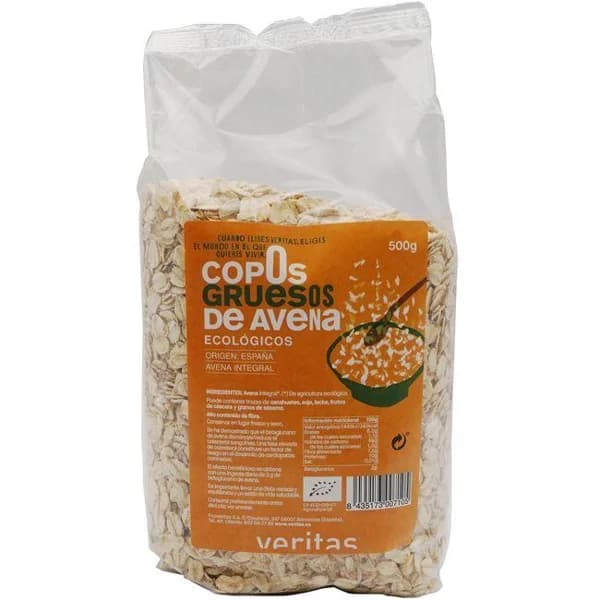 Copos de avena gruesa integral VERITAS, bolsa 500 g - 0.5 kg - Imagen del producto en Findit