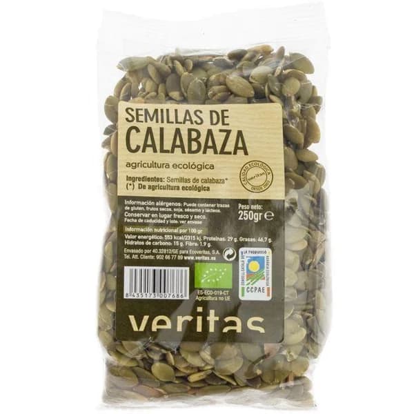 Semillas de calabaza VERITAS, bolsa 250 g - 0.25 kg - Imagen del producto en Findit