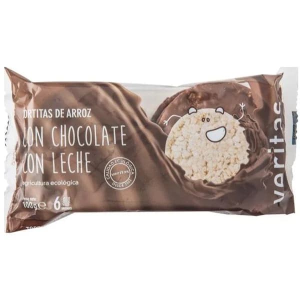 Tortitas de chocolate con leche VERITAS, paquete 100 g - 0.1 kg - Imagen del producto en Findit