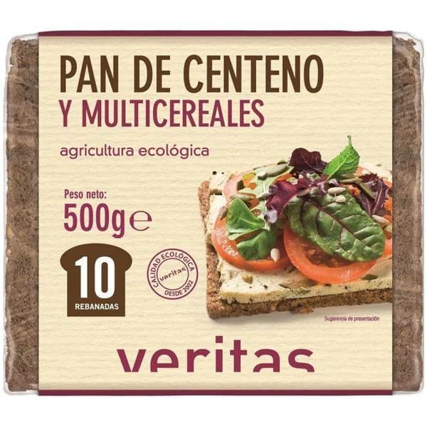 Pan de centeno-cereal VERITAS, paquete 500 g - 0.5 kg - Imagen del producto en Findit
