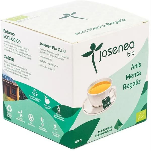 Infusión de anís-menta-regalíz JOSENEA, bolsa 20 g - 0.02 kg - Imagen del producto en Findit