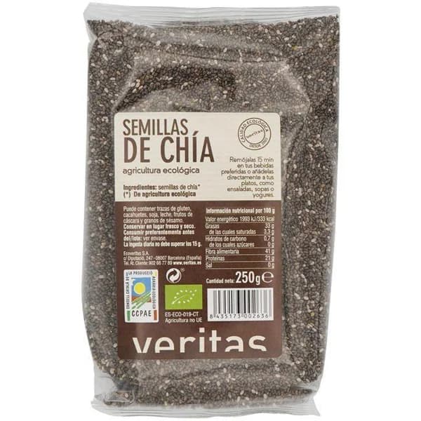 Semillas de chia VERITAS, bolsa 250 g - 0.25 kg - Imagen del producto en Findit