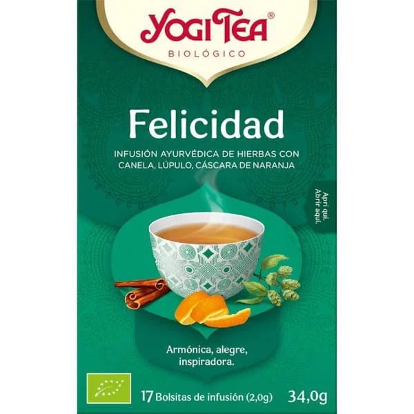 Té felicidad YOGI TEA, caja 34 g - 0.03 kg - Imagen del producto en Findit