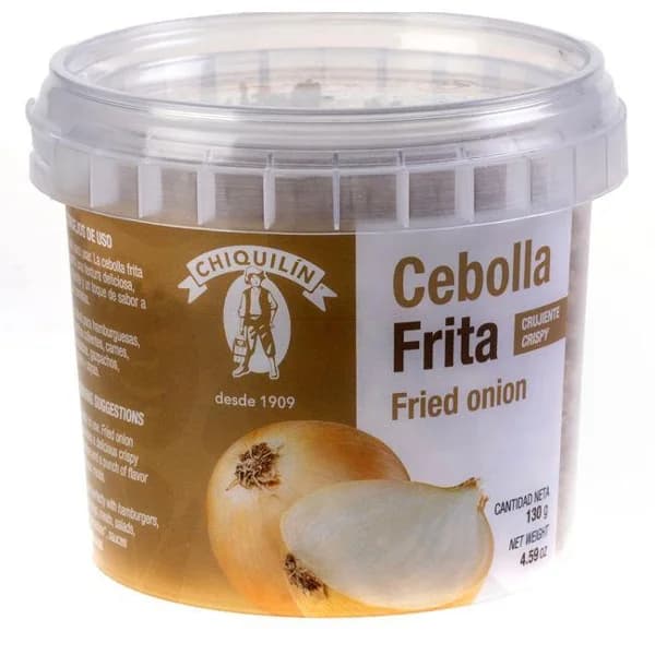 Cebolla frita crujiente CHIQUILÍN, tarrina 130 g - 0.13 kg - Imagen del producto en Findit