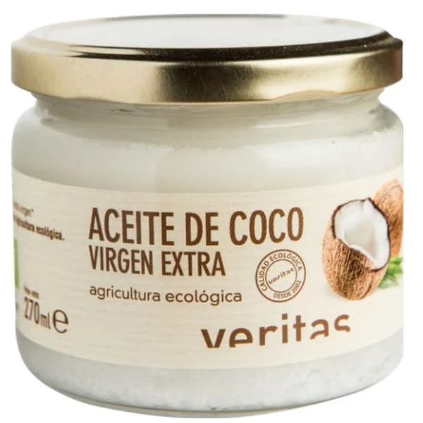 Aceite de coco virgen VERITAS, frasco 270 ml - 0.27 l - Imagen del producto en Findit