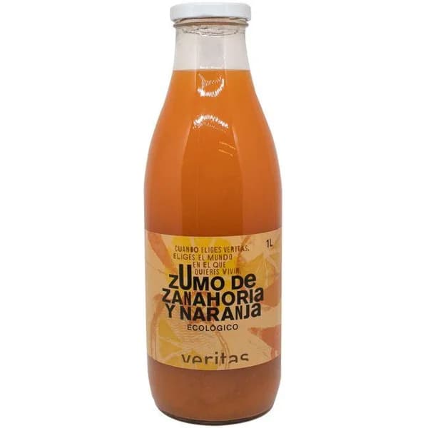 Zumo de zanahoria-naranja VERITAS, brik 1 litro - 1 l - Imagen del producto en Findit