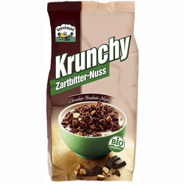 Muesli krunchy de choco negro s/ palma BARNHOUSE, paquete 375 g - 0.38 kg - Imagen del producto en Findit