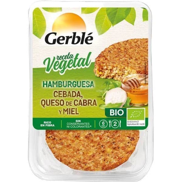 Hamburguesa de cereales-queso-miel GERBLE BIO, bandeja 200 g - 0.2 kg - Imagen del producto en Findit