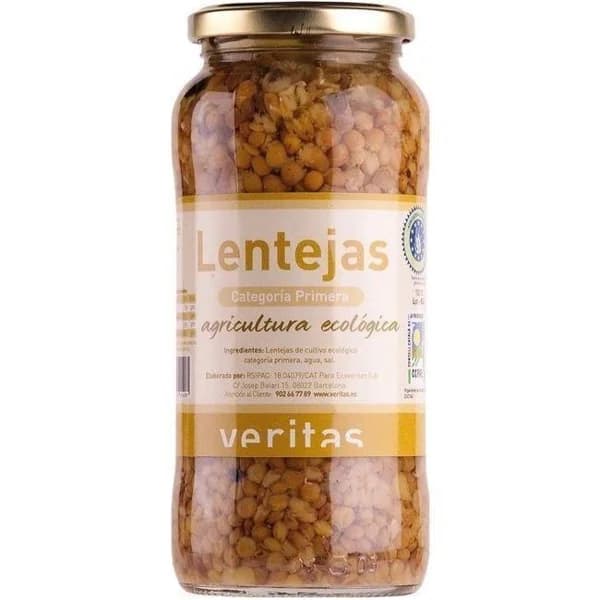 Lentejas cocidas VERITAS, frasco 400 g - 0.4 kg - Imagen del producto en Findit
