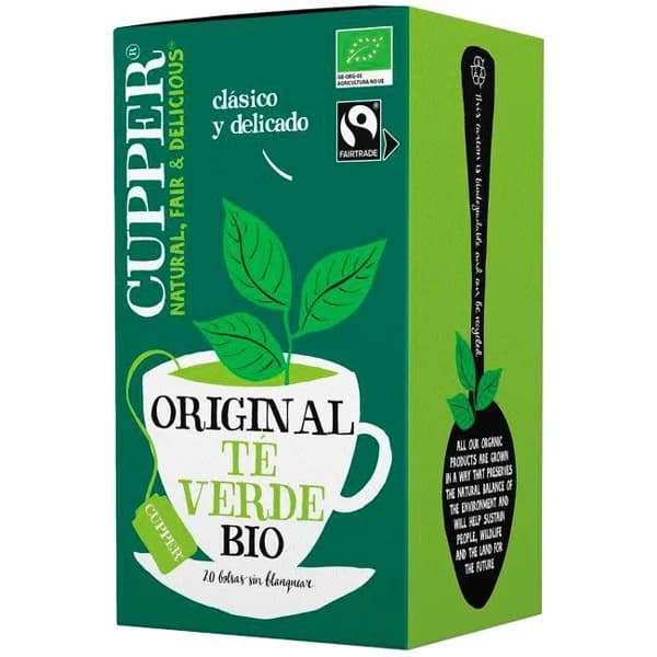 Té verde bio BIOGRAN, caja 20 uds - 20 ud - Imagen del producto en Findit