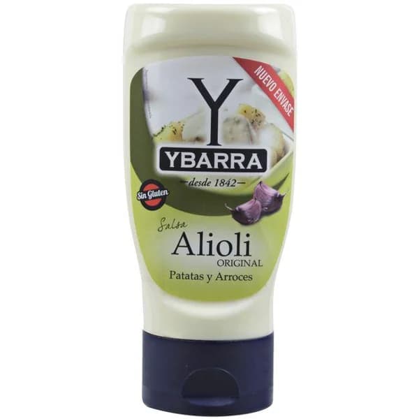 Salsa alioli YBARRA, bocabajo 300 ml - 0.3 l - Imagen del producto en Findit
