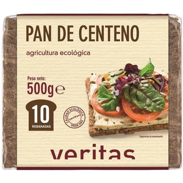 Pan de centeno VERITAS, paquete 500 g - 0.5 kg - Imagen del producto en Findit