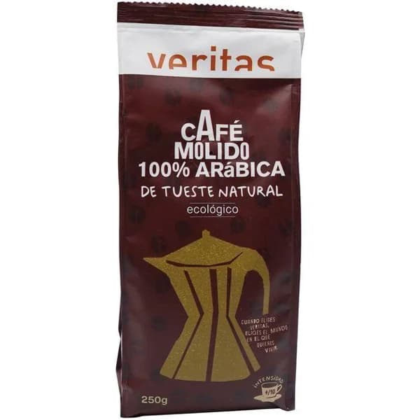 Café  molido Arábica VERITAS, paquete 250 g - 0.25 kg - Imagen del producto en Findit