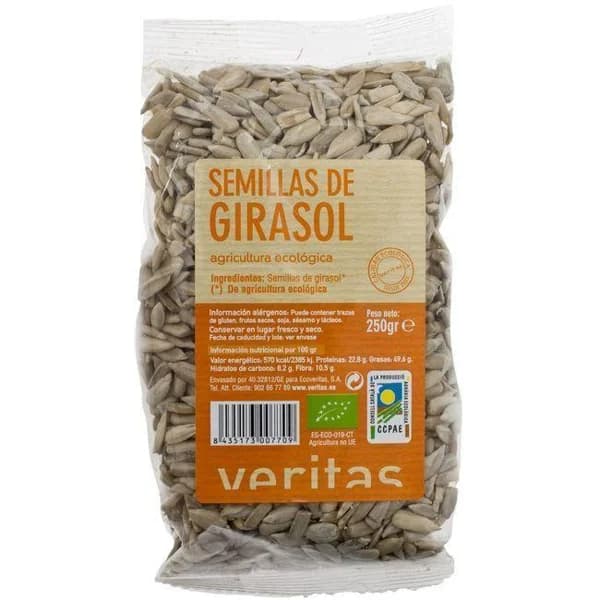 Semillas de girasol VERITAS, bolsa 250 g - 0.25 kg - Imagen del producto en Findit