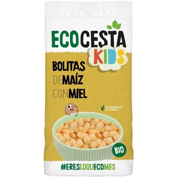 Bolitas de maíz con miel bio ECOCESTA, bolsa 400 g - 0.4 kg - Imagen del producto en Findit