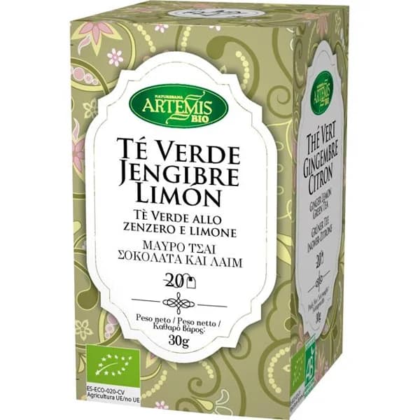Té verde-jenjibre-limón ARTEMIS, bolsa 30 g - 0.03 kg - Imagen del producto en Findit