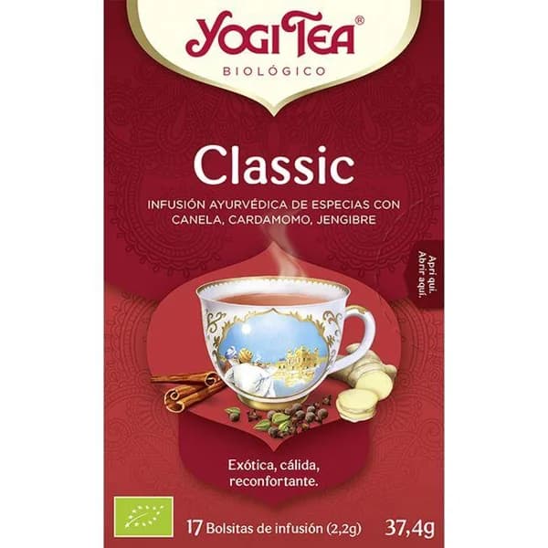 Té Classic YOGI TEA, caja 37,4 g - 0.04 kg - Imagen del producto en Findit