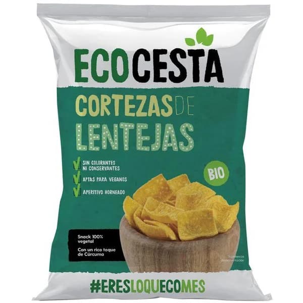 Cortezas de lentejas bio ECOCESTA, bolsa 65 g - 0.07 kg - Imagen del producto en Findit