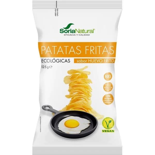 Patatas sabor huevo bio SORIA NATURAL, bolsa 125 g - 1 ud - Imagen del producto en Findit