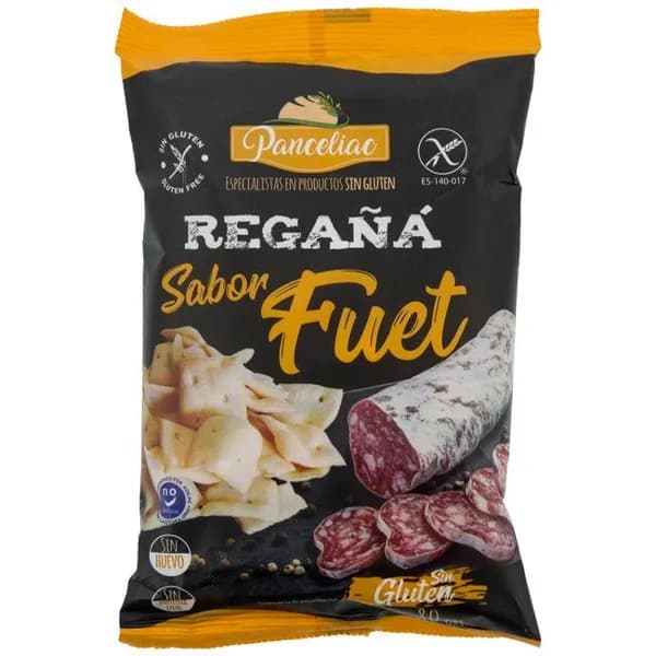 Regaña sin gluten sabor fuet ANCELIAC, bolsa 80 g - 0.08 kg - Imagen del producto en Findit