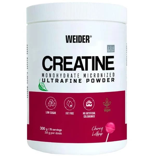 Creatine 200 mesh piruleta WEIDER, bote 300 g - 0.3 kg - Imagen del producto en Findit