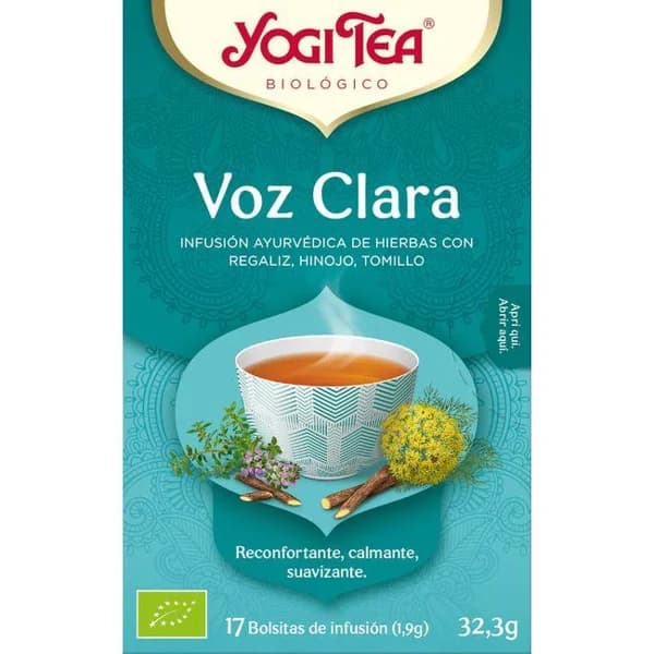 Té voz clara YOGI TEA, caja 32,3 g - 0.03 kg - Imagen del producto en Findit