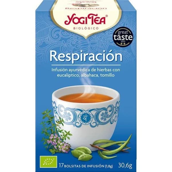 Té Respiración YOGI TEA, caja 30,6 g - 0.03 kg - Imagen del producto en Findit